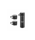 SAFFLE - Giftology Family Set of Vacuum Flask & Two Cups - Black - Image 4