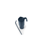 FORZA 360 - Hans Larsen Recycled Stainless Steel/PP Tumbler with 360 Branding - Navy Blue - Image 4