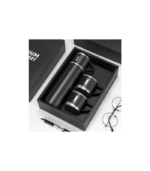 SAFFLE - Giftology Family Set of Vacuum Flask & Two Cups - Black - Image 3