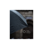 URBINO - Santhome RPET Auto-Open 23" Umbrella with SPF50 UV Protection - Black - Image 10