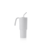 FORZA 360 - Hans Larsen Recycled Stainless Steel/PP Tumbler with 360 Branding - White - Image 8