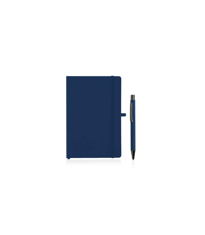 BORNA - Giftology A5 Hard Cover Notebook and Pen Set - Navy