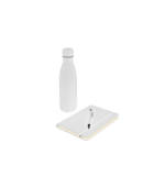 LAUTA - Giftology Set of Stainless Bottle, Notebook and Pen - White - Image 4