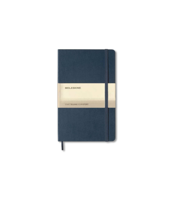 Moleskine Classic Large Ruled Hard Cover Notebook - Sapphire Blue