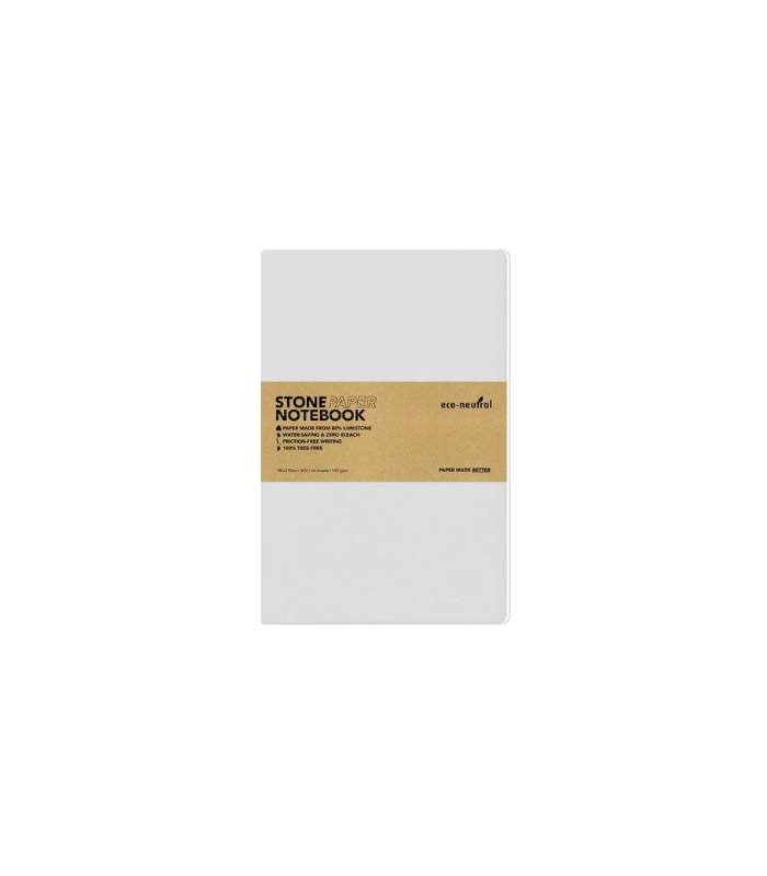 NEYA - eco-neutral Stone Paper Tree-Free Notebook - White