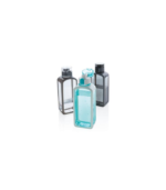 SQUARED - Lockable Leak Proof Tritan Water Bottle-Transparent - Image 4