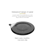 CRIVITS - Smart Mug Warmer with Wireless Charger - Black - Image 4