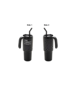 FORZA 360 - Hans Larsen Recycled Stainless Steel/PP Tumbler with 360 Branding - Black - Image 4