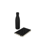 LAUTA - Giftology Set of Stainless Bottle, Notebook and Pen - Black - Image 5