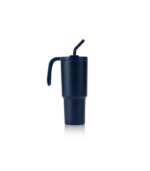 FORZA 360 - Hans Larsen Recycled Stainless Steel/PP Tumbler with 360 Branding - Navy Blue - Image 8