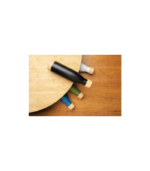 ODESSA - Giftology Double Wall Stainless Bottle with Bamboo Lid and Base - Green - Image 4
