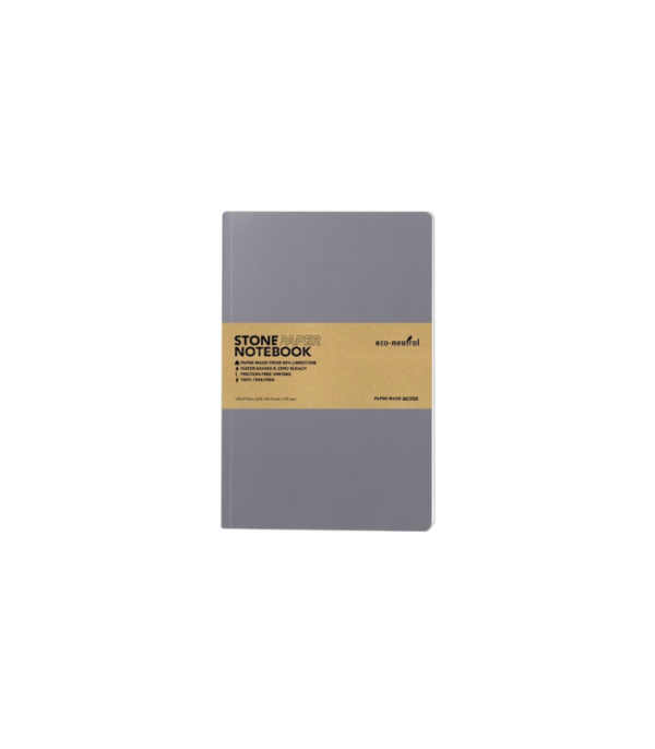 NEYA - eco-neutral Stone Paper Tree-Free Notebook - Grey