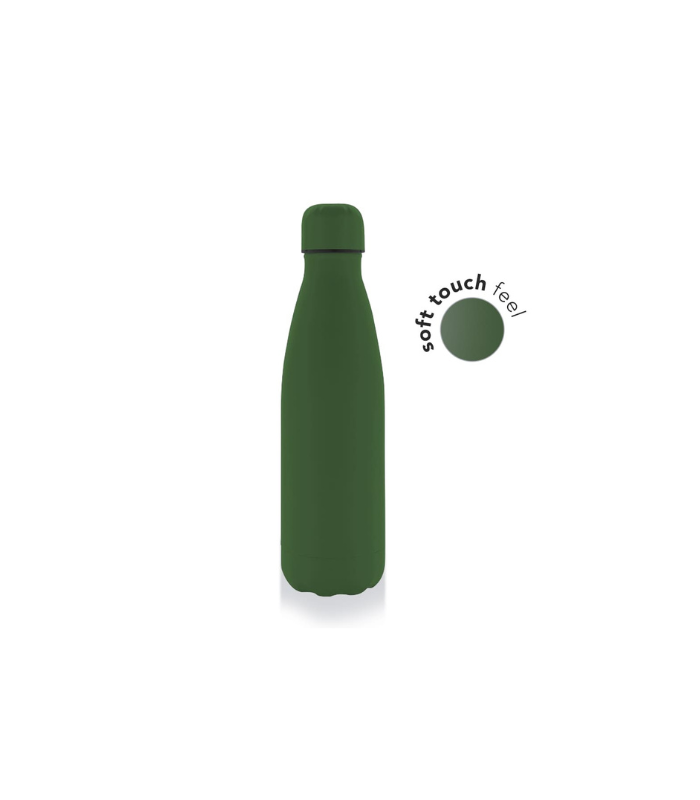GRODNO-Soft-Touch-Insulated-Water-Bottle-Green