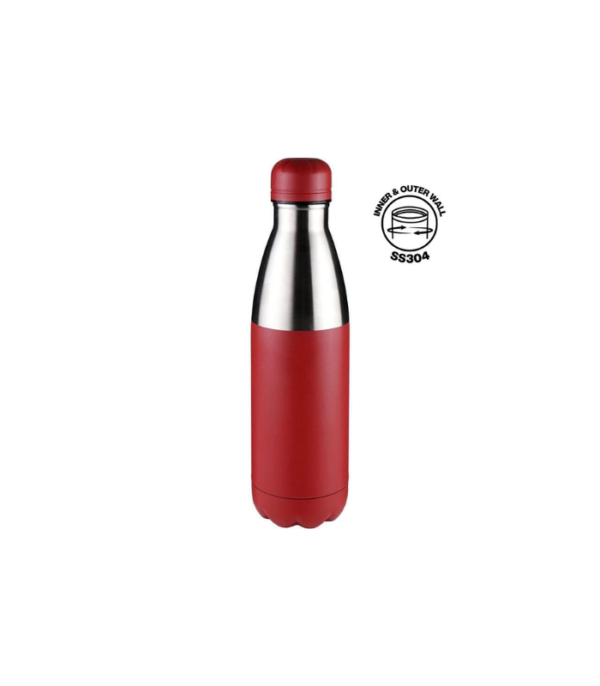 HOPA-Hans-Larsen-Double-Wall-Stainless-Steel-Water-Bottle-Red