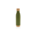 ODESSA-Giftology-Double-Wall-Stainless-Bottle-with-Bamboo-Lid-and-Base-Green