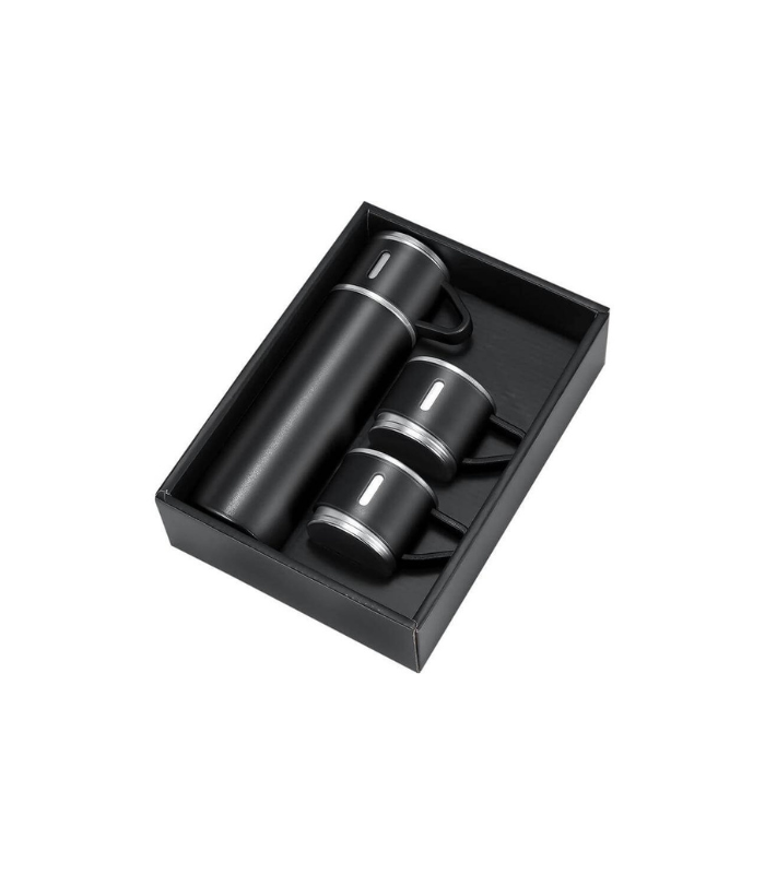 SAFFLE-Giftology-Family-Set-of-Vacuum-Flask-Two-Cups-Black-