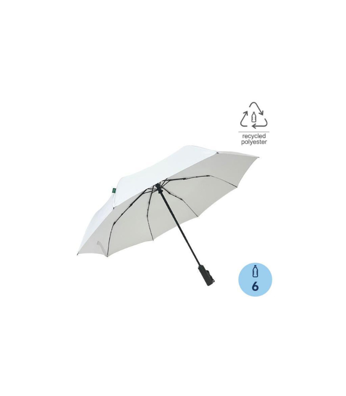 URBINO-Santhome-RPET-Auto-Open-23-Umbrella-with-SPF50-UV-Protection-White