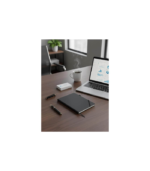 FAROE - Santhome A5 PU Hard Cover Notebook with Pen Loop - Navy Blue - Image 7