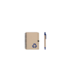 HASSA - eco-neutral A6 Notepad & Pen Set with Sticky Note - Navy Blue
