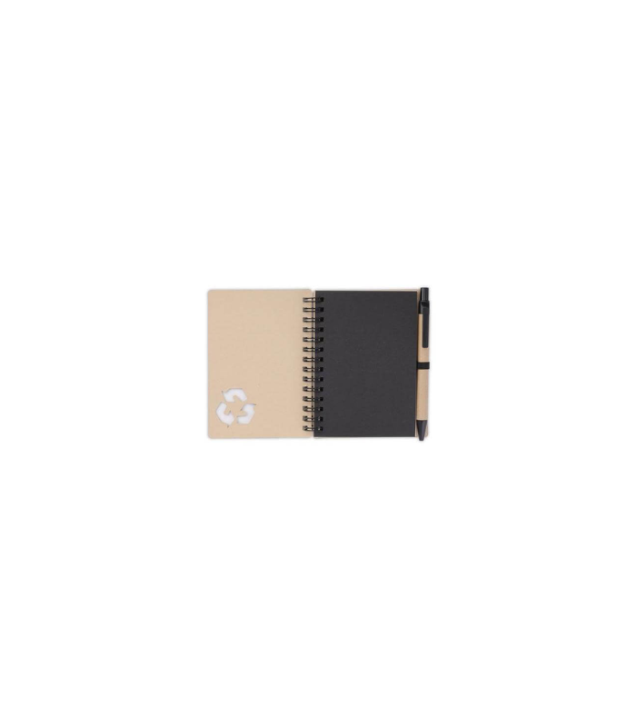 HASSA - eco-neutral A6 Notepad & Pen Set with Sticky Note - Black