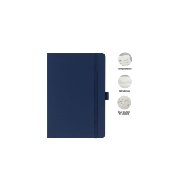 JURSI - Giftology A5 PU Notebook with Pen Loop - Navy Blue
