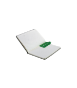 ORSHA - SANTHOME A5 rPET & FSC Certified Notebook - Grey (Anti-Microbial) - Image 4