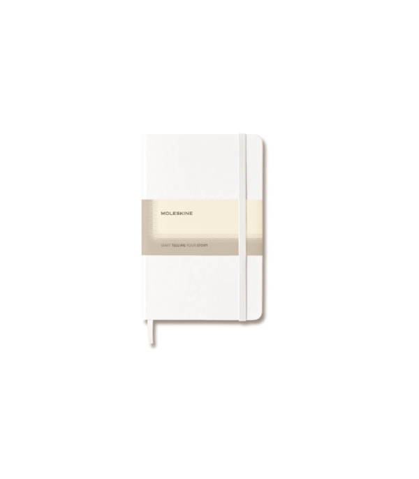 Moleskine Classic Large Ruled Hard Cover Notebook - White