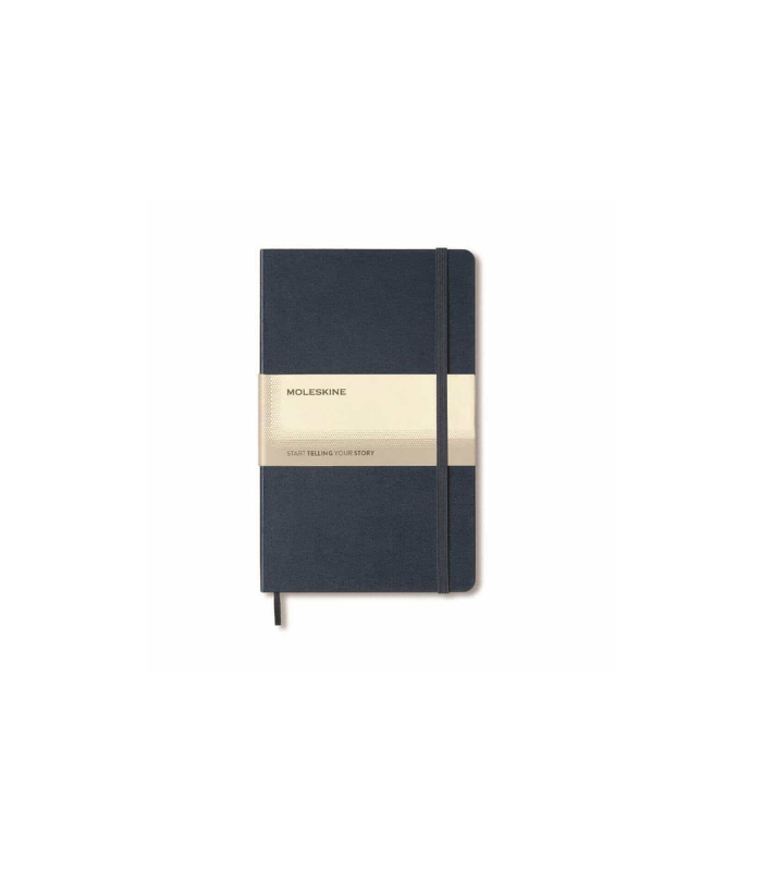Moleskine Classic Large Ruled Hard Cover Notebook - Navy Blue