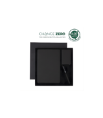 TESSIN - CHANGE ZERO Sustainable Gift Set with Refillable Notebook, Pen & Cardholder - Black