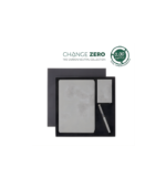 TESSIN - CHANGE ZERO Sustainable Gift Set with Refillable Notebook, Pen & Cardholder - Grey