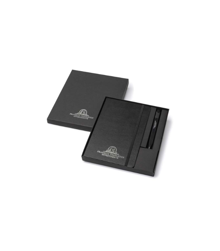 Moleskine Classic Large Notebook & Go Pen Set (Black)