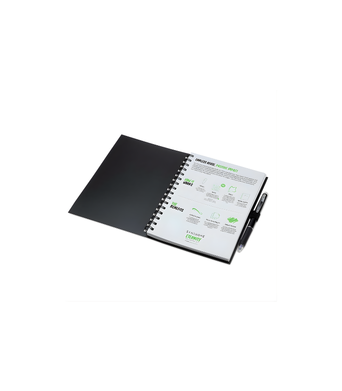Santhome® Eternity - The Reusable Notebook & Pen Set - Black