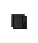 TESSIN - CHANGE ZERO Sustainable Gift Set with Refillable Notebook, Pen & Cardholder - Black - Image 8