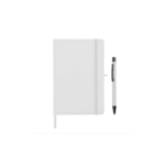 BORNA - Giftology A5 Hard Cover Notebook and Pen Set - White