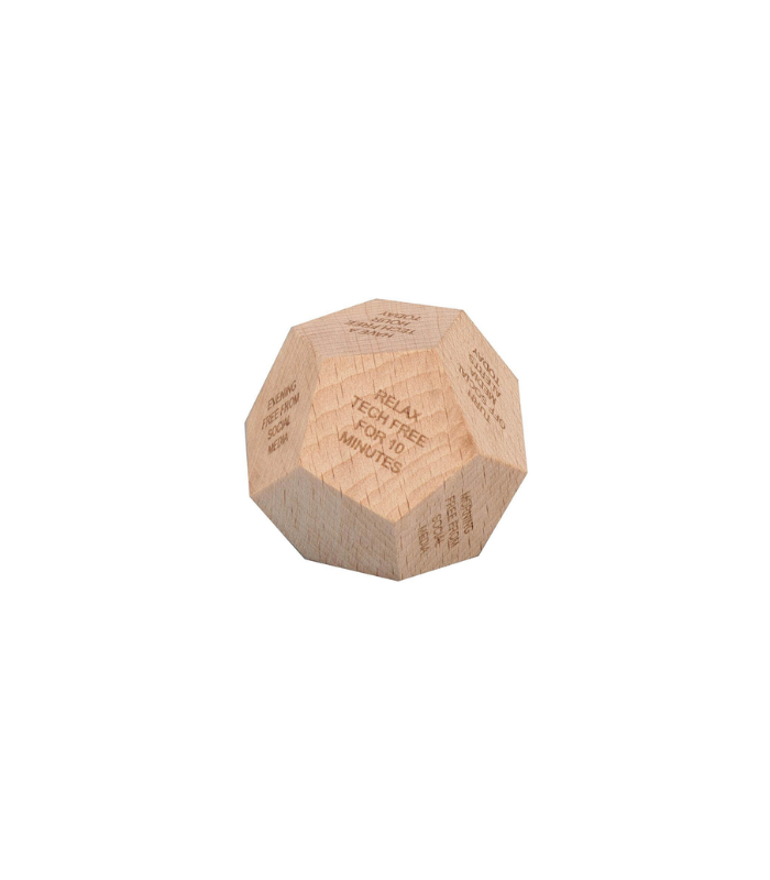 ORLI - eco-neutral Digital Detox Wooden Dice