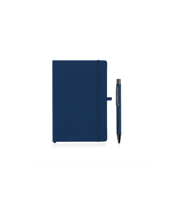 BORNA - Giftology A5 Hard Cover Notebook and Pen Set - Navy