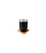 TEREVI - eco-neutral set of 4 Cork Coasters with Cork Stand