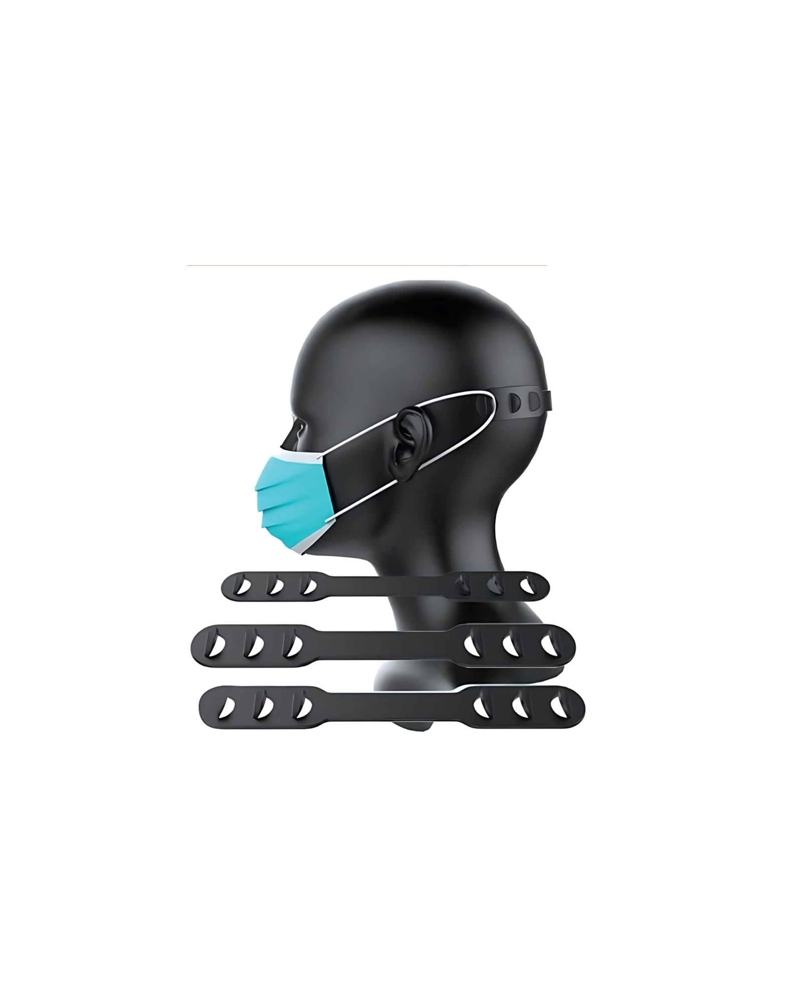NIVALA - Mask Extension Strap Accessory - Black Color