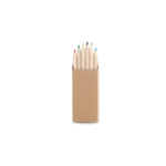 TERVEL - Set of 6 Color Pencils in natural cardboard box