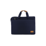 SLOTEN - Santhome® 15" Laptop Bag - Navy Blue/Tan