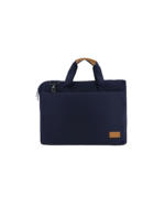 SLOTEN - Santhome® 15" Laptop Bag - Navy Blue/Tan
