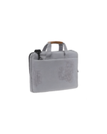 SLOTEN - Santhome® 15" Laptop Bag - Grey/Tan - Image 4