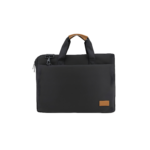 SLOTEN - Santhome® 15" Laptop Bag - Black/Tan