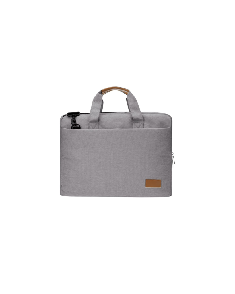 SLOTEN - Santhome® 15" Laptop Bag - Grey/Tan