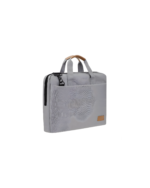 SLOTEN - Santhome® 15" Laptop Bag - Grey/Tan - Image 3