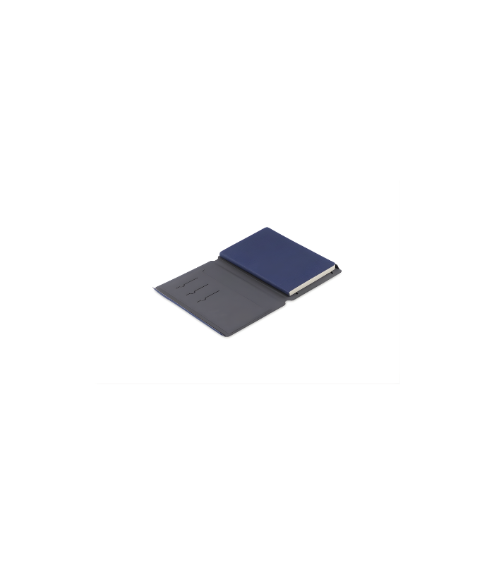 LENZEN - CHANGE ZERO Sustainable Gift Set with Refillable Notebook, Pen & USB Keychain - Navy